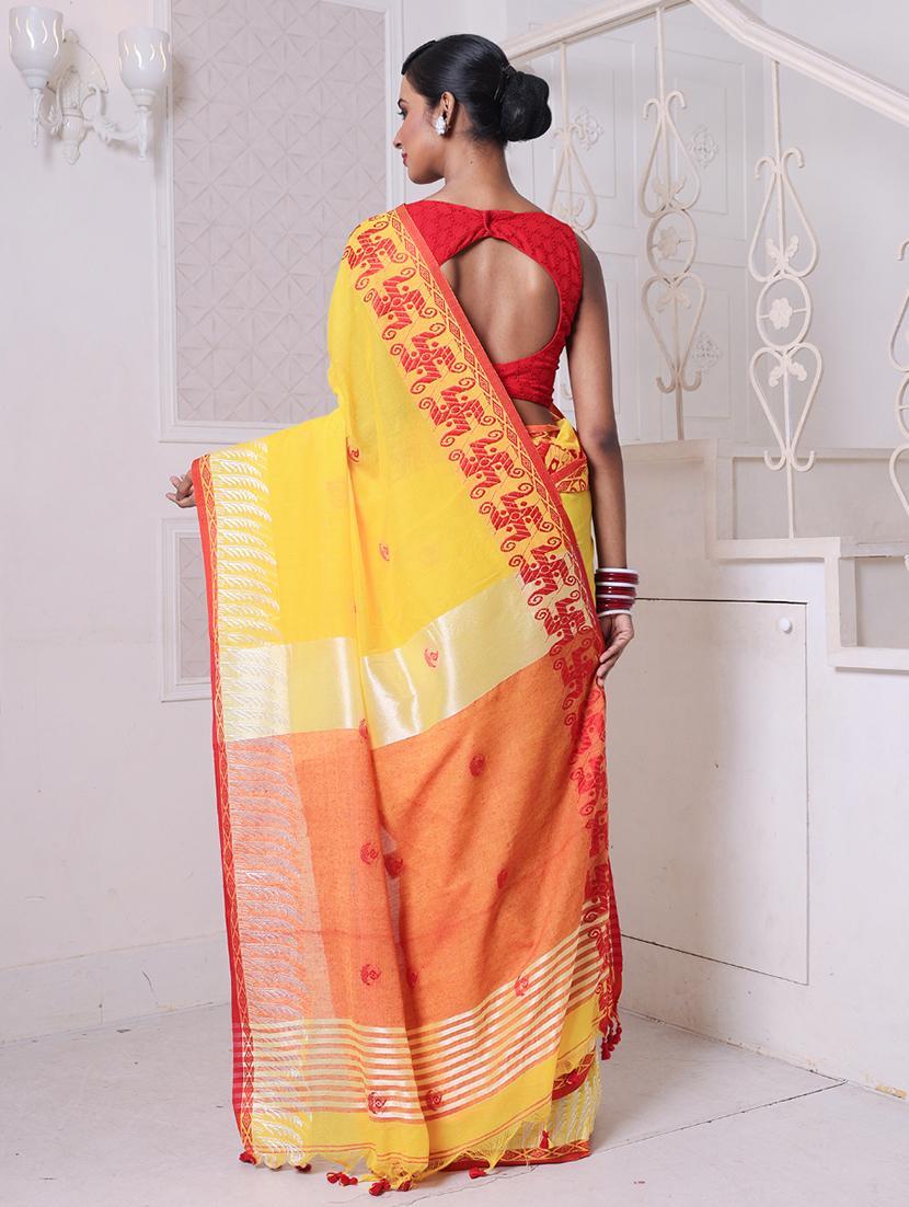 women self design handloom saree - 22046392 - Standard Image - 1