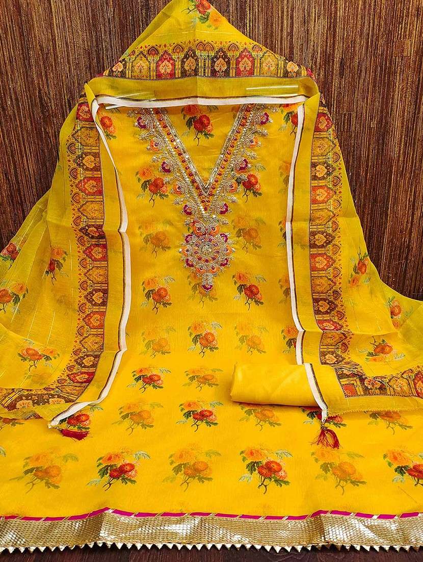 women floral embroidered unstitched suit set - 22047833 - Standard Image - 1