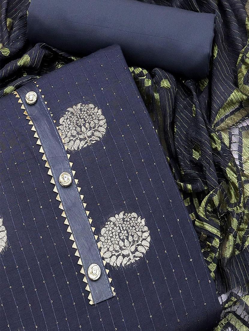 women self design embellished unstitched suit set - 22047847 -  Standard Image - 1