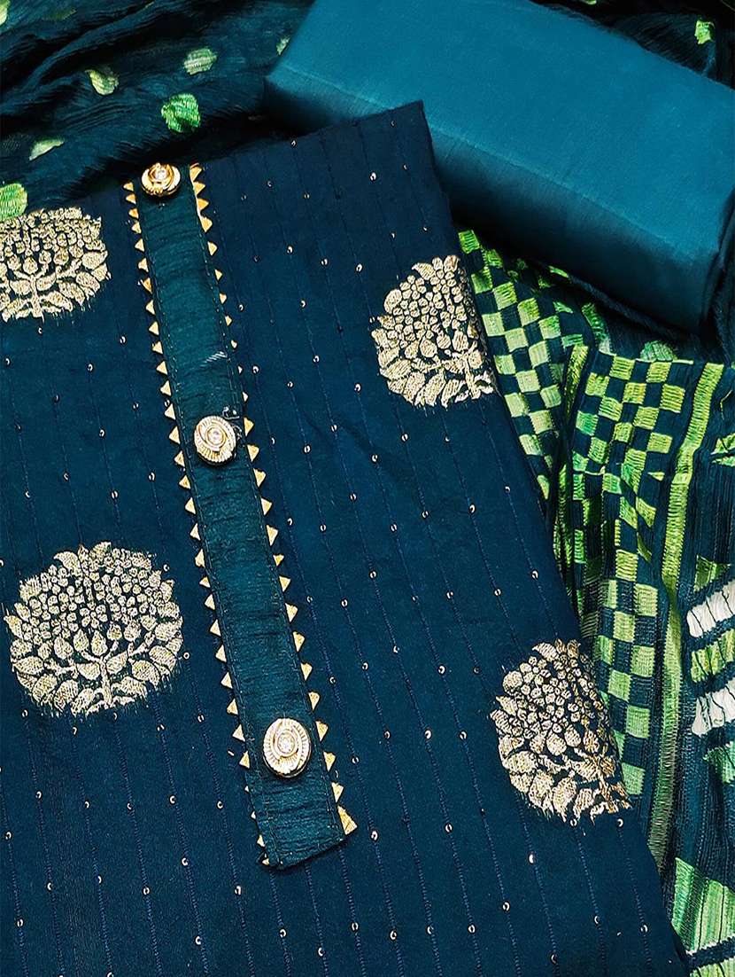 women self design embellished unstitched suit set - 22047849 -  Standard Image - 1