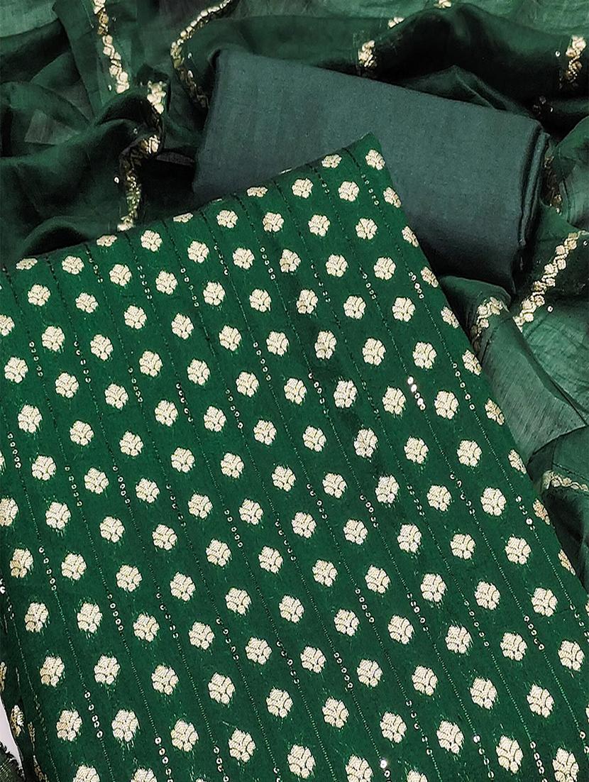 women self design embellished unstitched suit set - 22047879 - Standard Image - 1