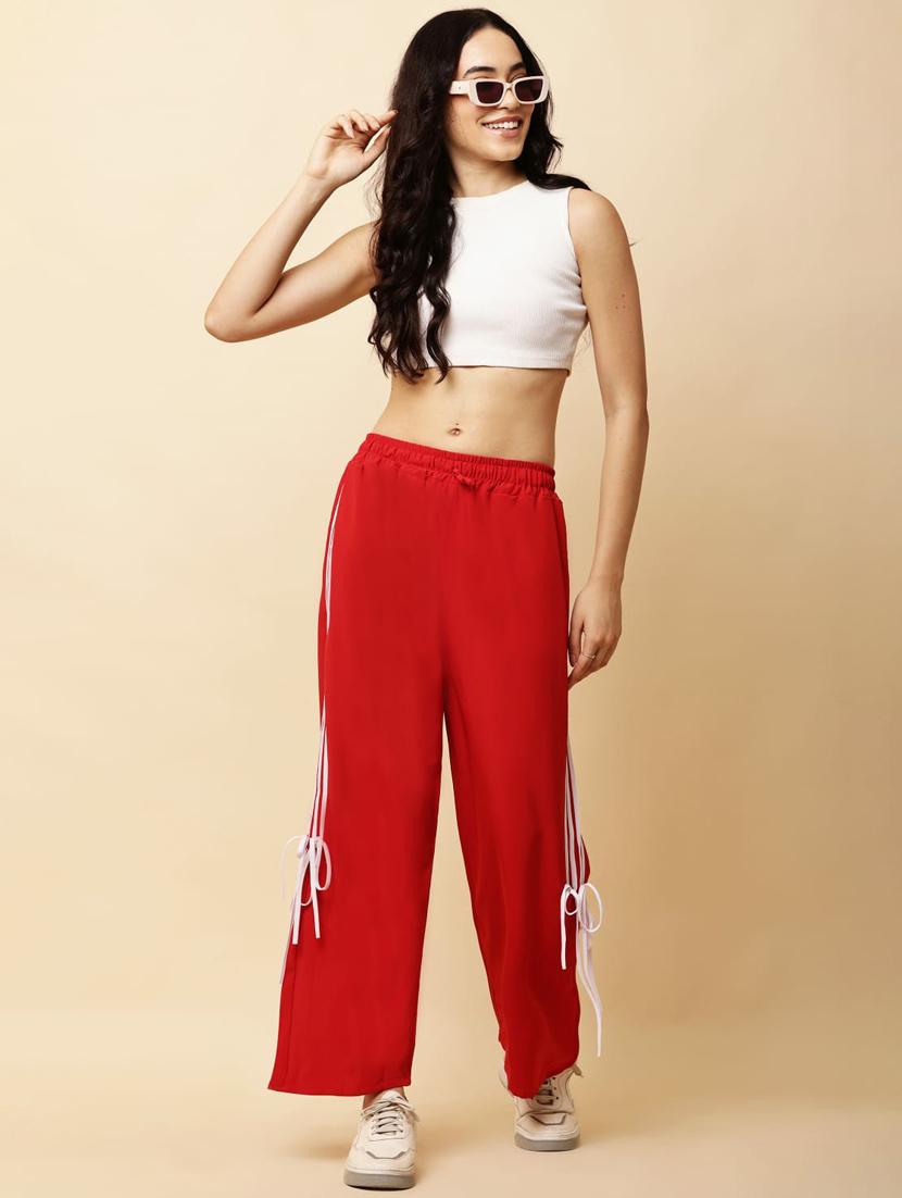 women tapered mid rise relaxed fit track pant - 22048040 - Standard Image - 4
