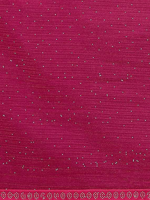 women solid with work embellished saree with blouse - 22048123 -  Standard Image - 4