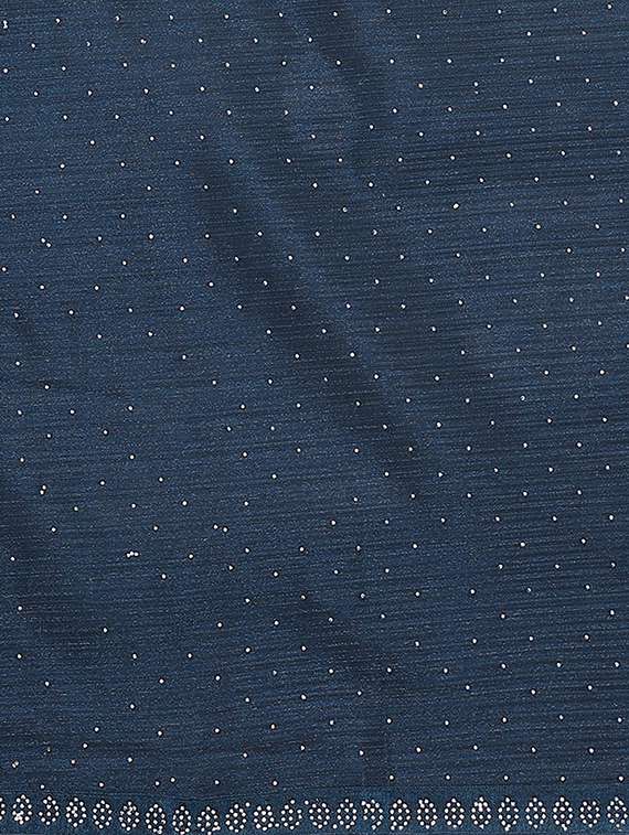 women solid with work embellished saree with blouse - 22048144 -  Standard Image - 4