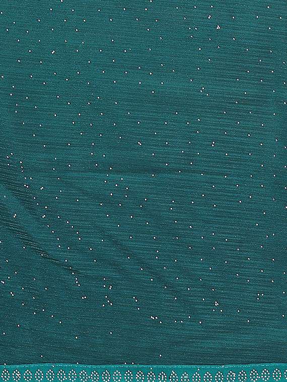 women solid with work embellished saree with blouse - 22048160 -  Standard Image - 4