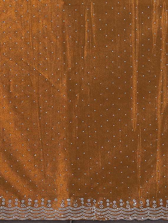 women solid with work embellished saree with blouse - 22048190 -  Standard Image - 4