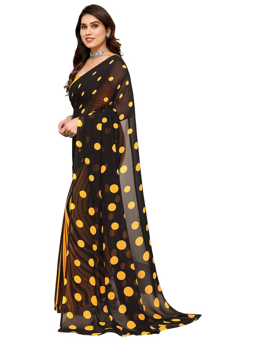 women printed casual wear saree with blouse - 22048299 -  Standard Image - 1
