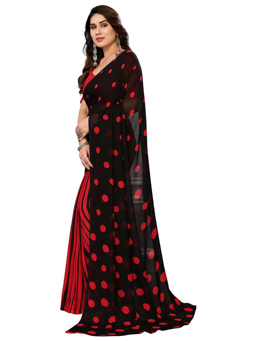 women printed casual wear saree with blouse - 22048300 -  Standard Image - 1