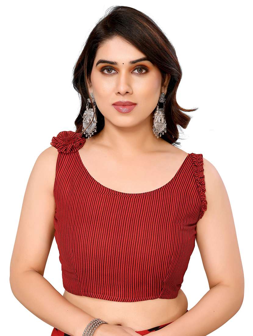 women printed casual wear saree with blouse - 22048301 -  Standard Image - 4