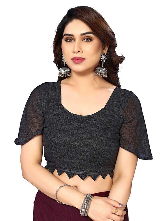 women printed casual wear saree with blouse - 22048305 -  Standard Image - 4