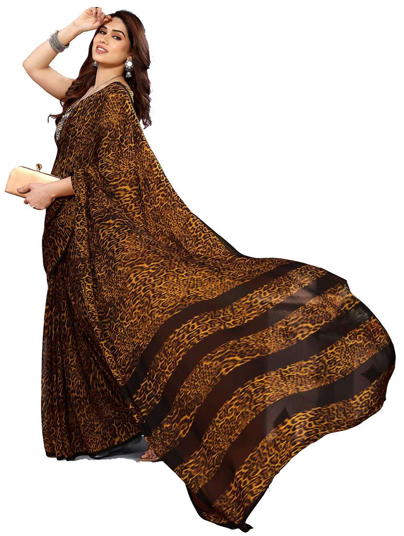 women printed casual wear saree with blouse - 22048306 -  Standard Image - 1