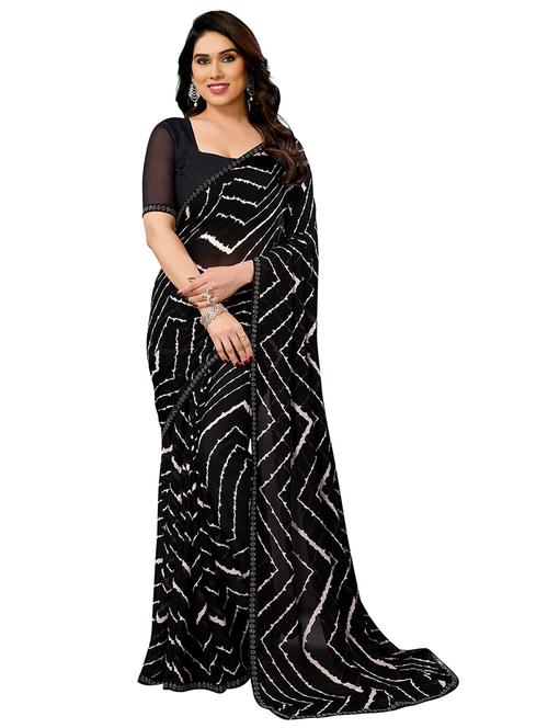 women printed casual wear saree with blouse - 22048519 - Standard Image - 0