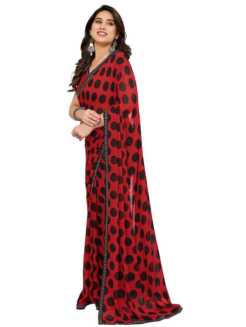women printed casual wear saree with blouse - 22048530 -  Standard Image - 1