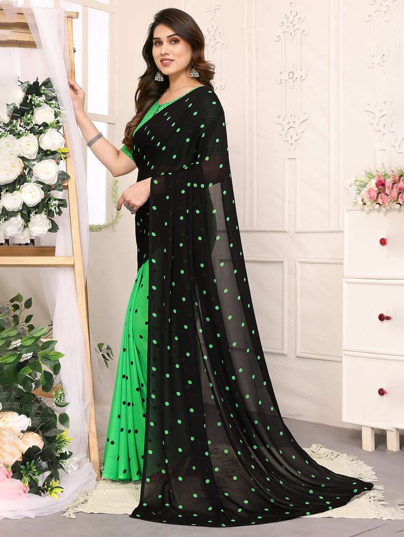 women printed casual wear saree with blouse - 22048610 -  Standard Image - 1