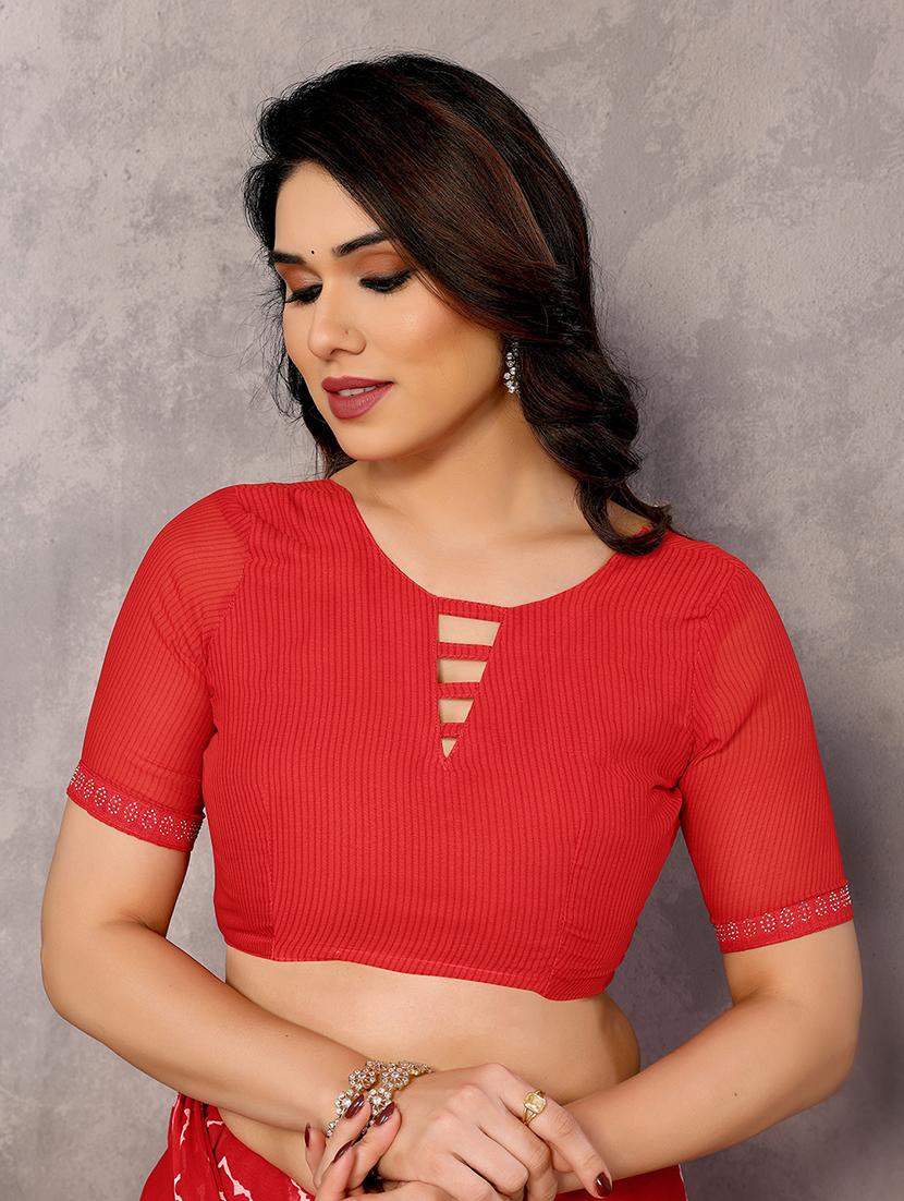 women printed casual wear saree with blouse - 22048854 - Standard Image - 4
