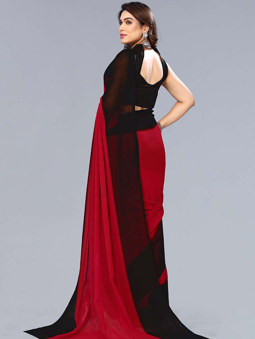 women ombre printed saree with blouse - 22048953 -  Standard Image - 4