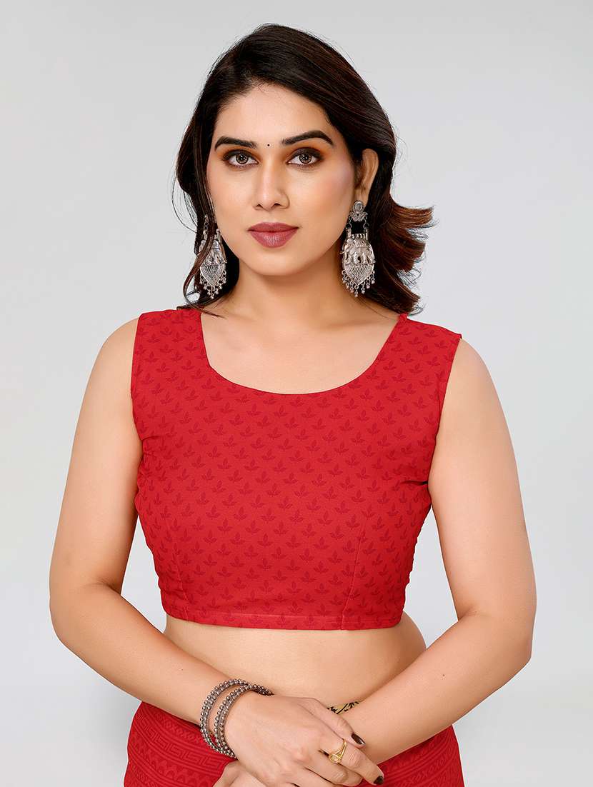 women printed casual wear saree with blouse - 22048967 -  Standard Image - 4