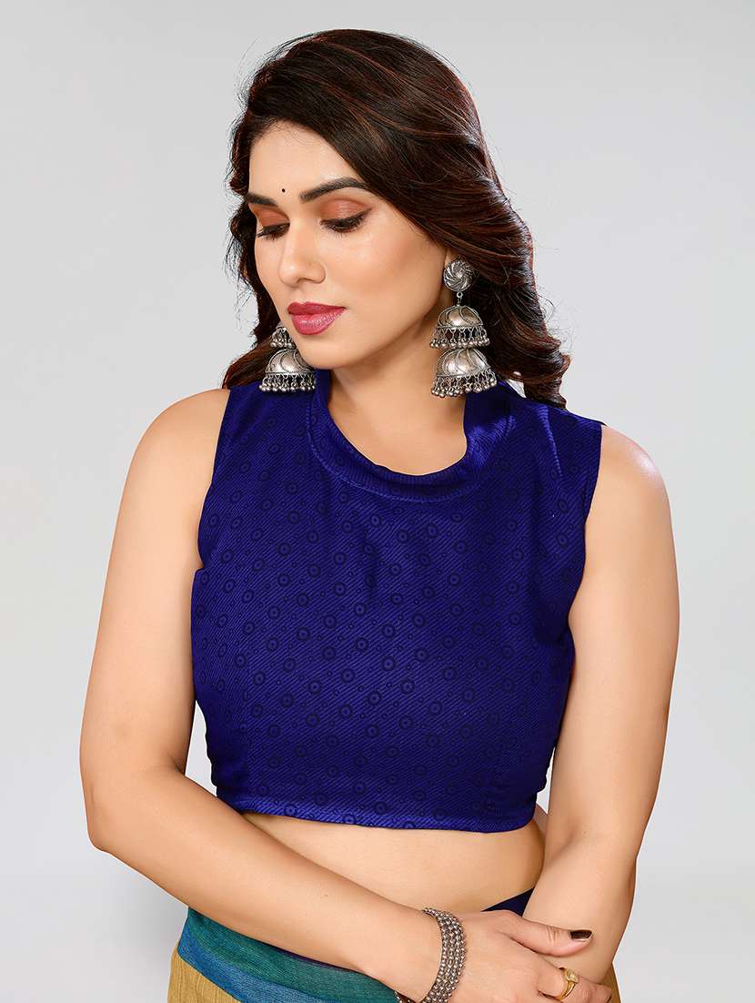 women printed casual wear saree with blouse - 22048988 -  Standard Image - 4