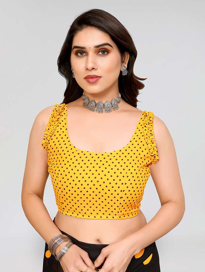 women printed casual wear saree with blouse - 22049000 -  Standard Image - 4