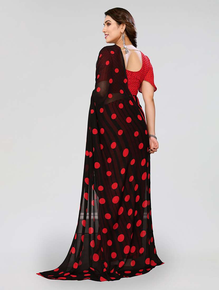 women printed casual wear saree with blouse - 22049001 -  Standard Image - 4