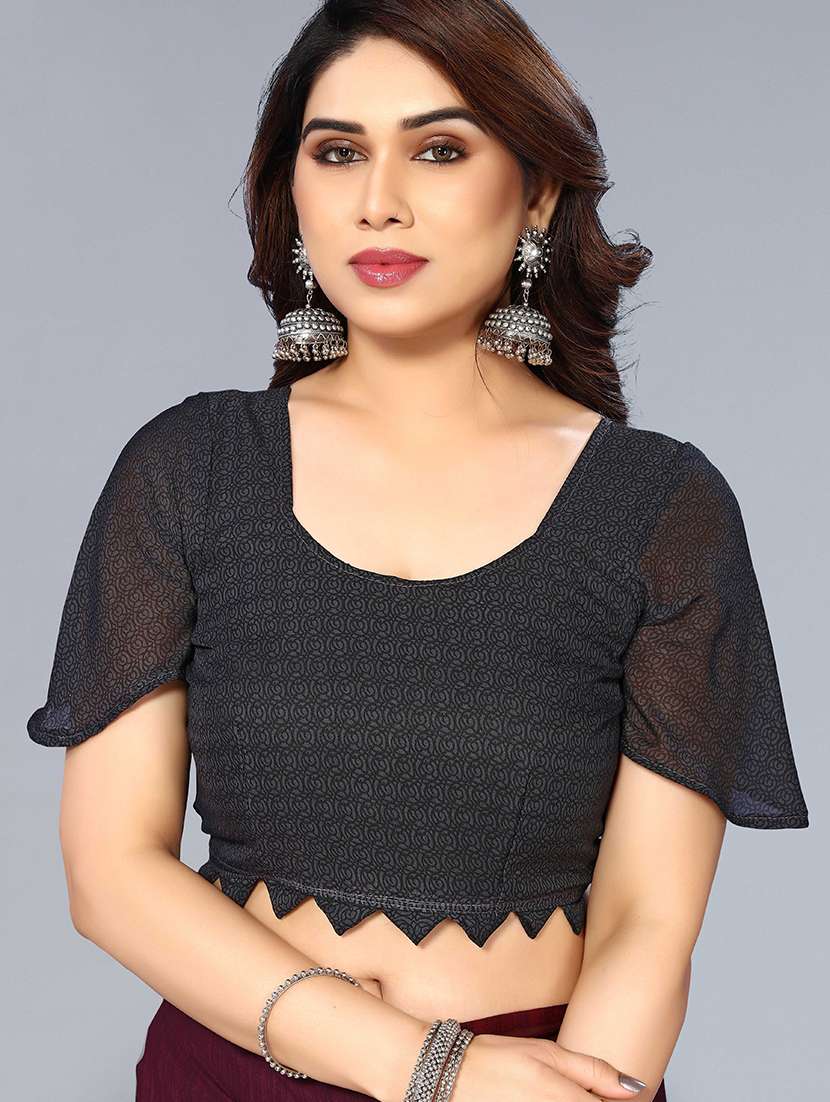 women printed casual wear saree with blouse - 22049007 -  Standard Image - 4