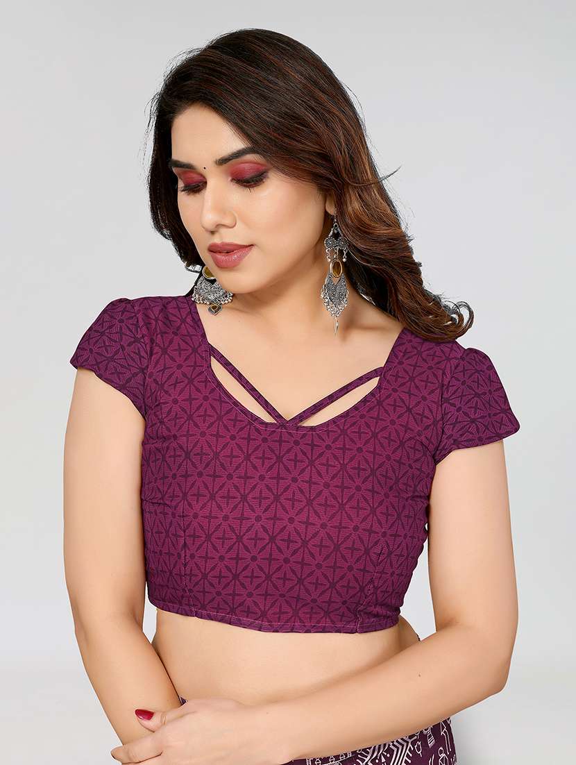 women printed casual wear saree with blouse - 22049029 -  Standard Image - 4