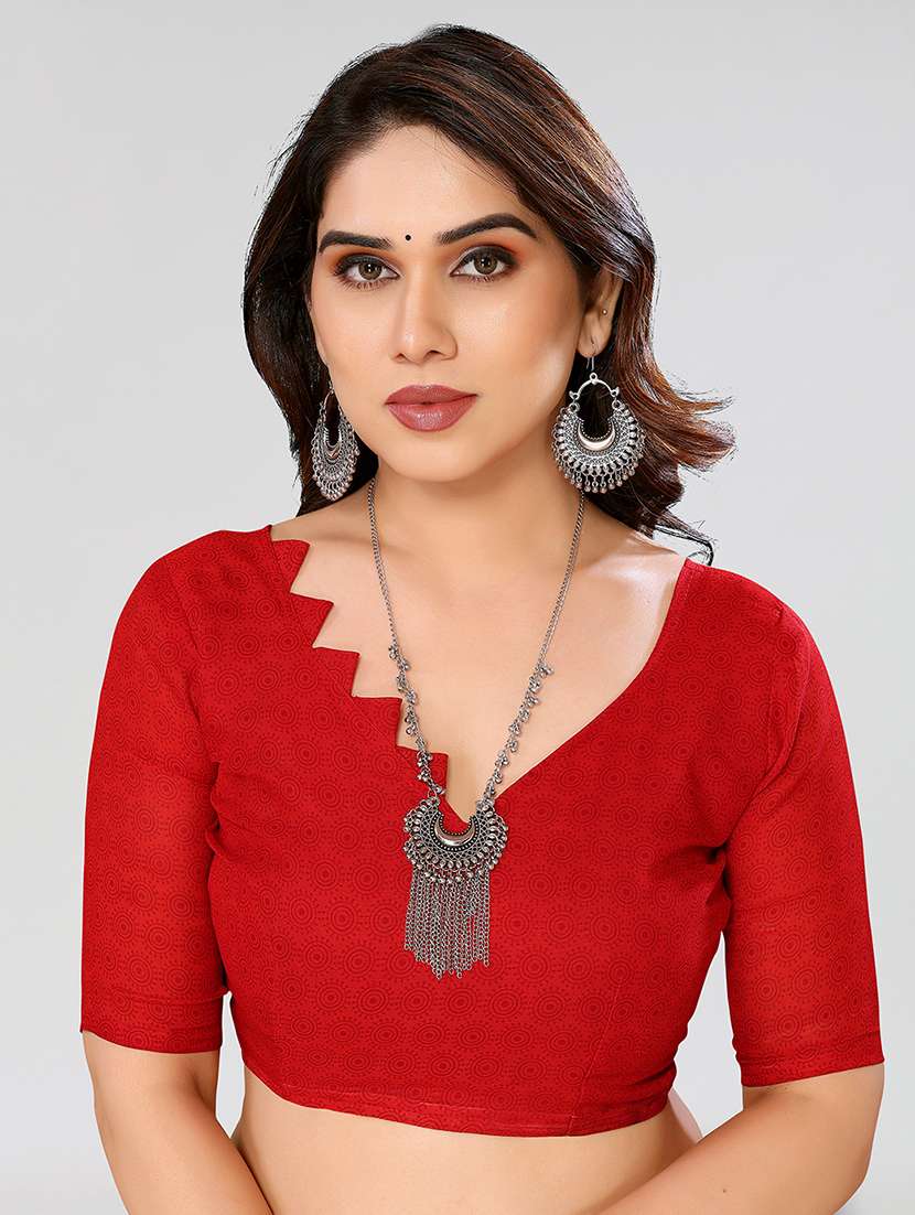 women printed casual wear saree with blouse - 22049054 -  Standard Image - 4