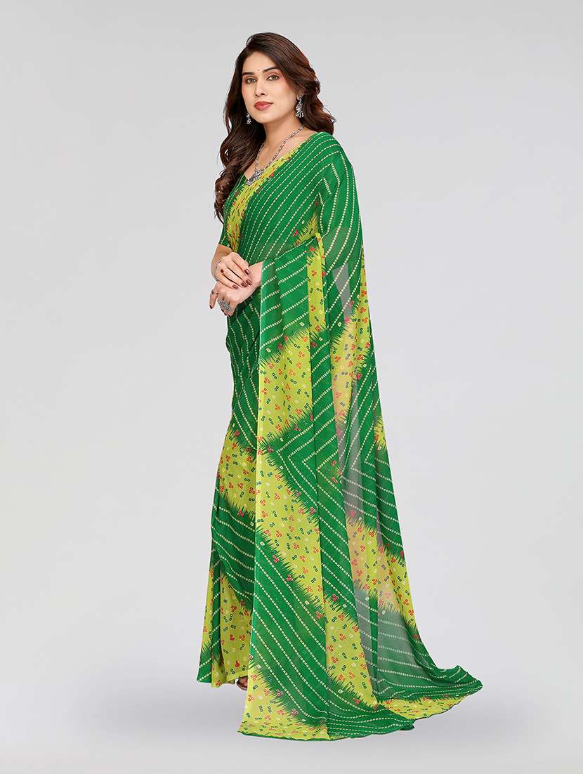women printed casual wear saree with blouse - 22049181 -  Standard Image - 1