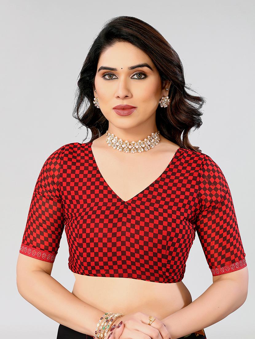 women printed casual wear saree with blouse - 22049215 - Standard Image - 4