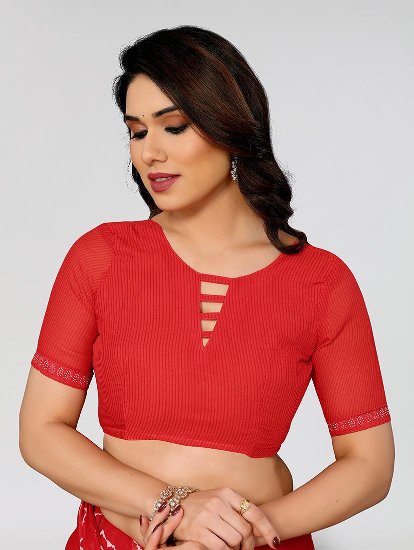 women printed casual wear saree with blouse - 22049221 -  Standard Image - 1