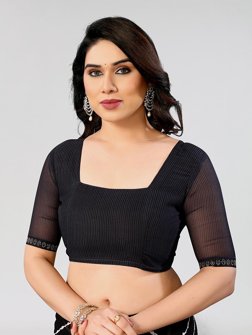 women printed casual wear saree with blouse - 22049223 - Standard Image - 4