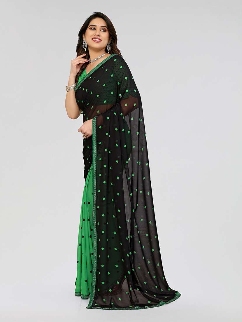 women printed casual wear saree with blouse - 22049230 -  Standard Image - 1