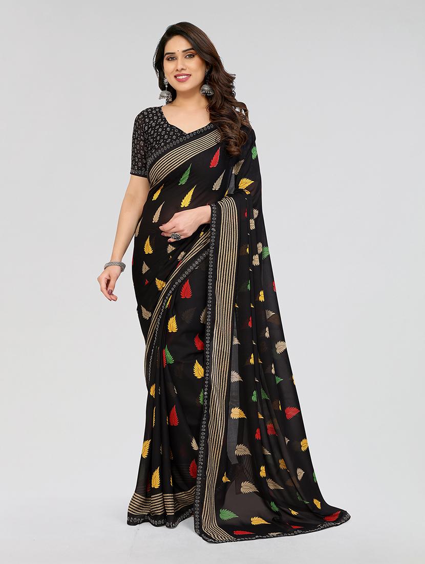 women printed casual wear saree with blouse - 22049250 - Zoom Image - 0