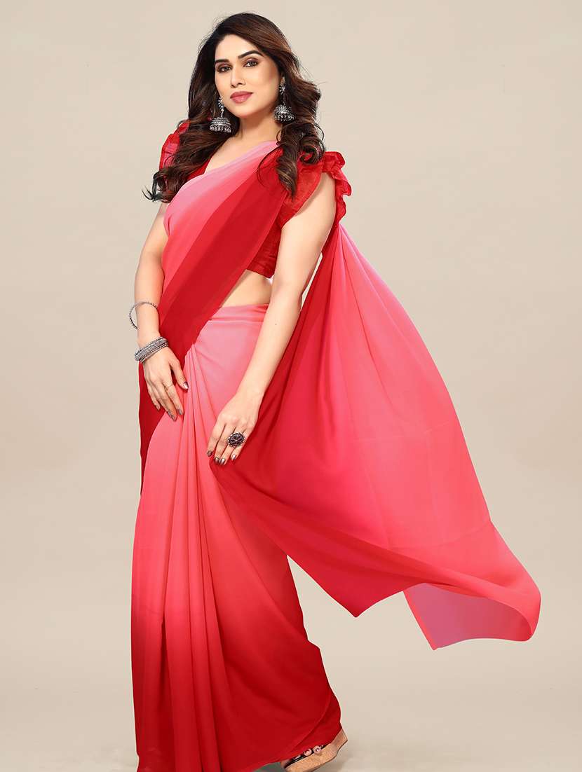 women ombre printed saree with blouse - 22049304 -  Standard Image - 1
