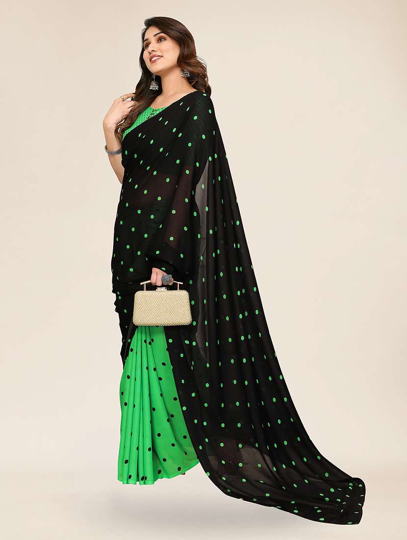 women printed casual wear saree with blouse - 22049329 -  Standard Image - 1