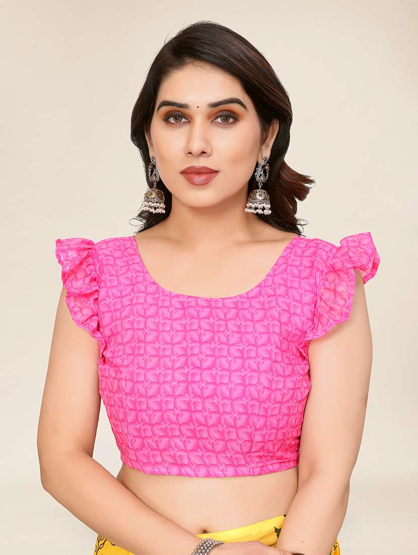 women printed casual wear saree with blouse - 22049337 -  Standard Image - 1