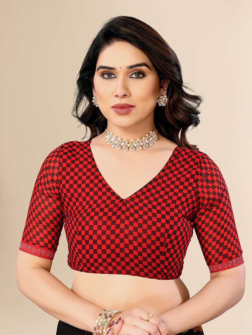 women printed casual wear saree with blouse - 22049567 -  Standard Image - 4