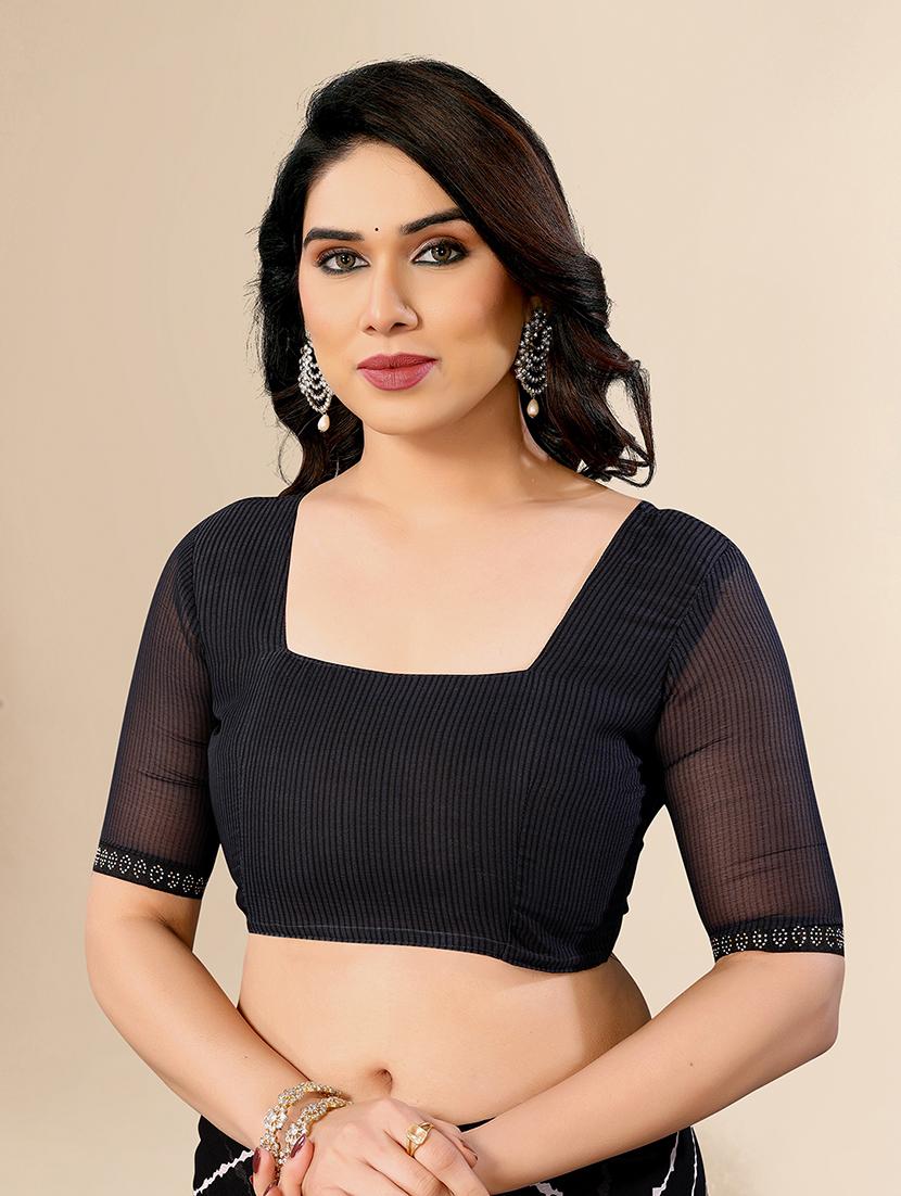 women printed casual wear saree with blouse - 22049575 - Standard Image - 4
