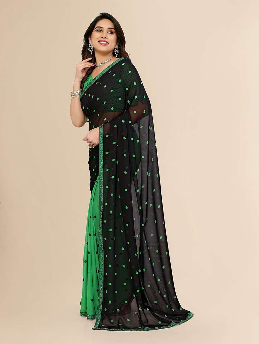 women printed casual wear saree with blouse - 22049582 -  Standard Image - 1
