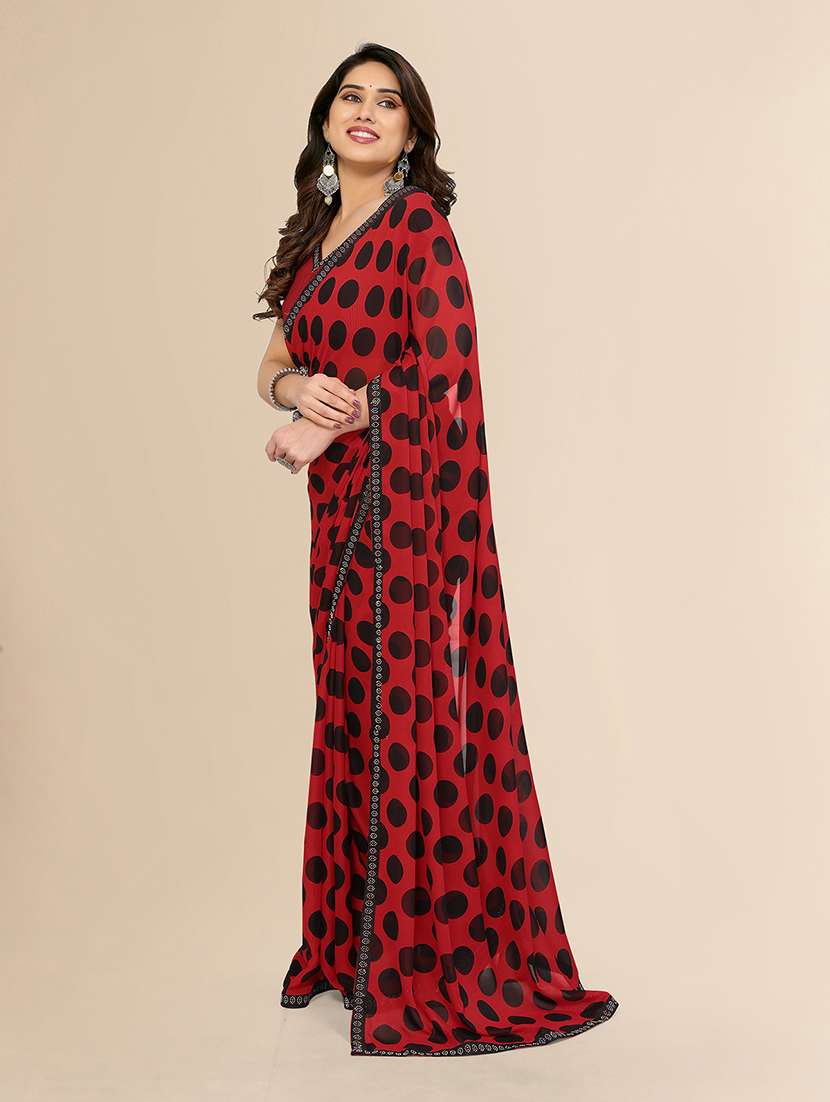 women printed casual wear saree with blouse - 22049586 -  Standard Image - 1