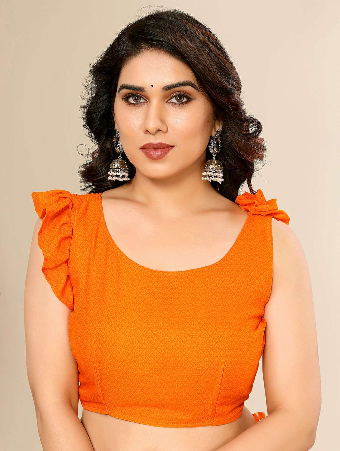 women printed casual wear saree with blouse - 22049991 -  Standard Image - 4