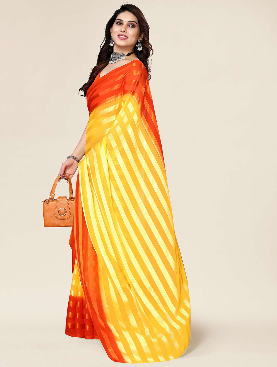 women ombre printed saree with blouse - 22050032 -  Standard Image - 1