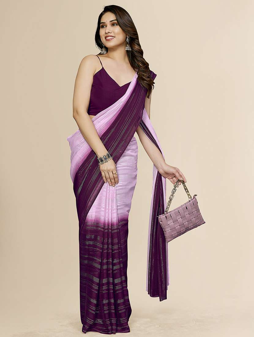 women ombre printed saree with blouse - 22050052 - Standard Image - 1