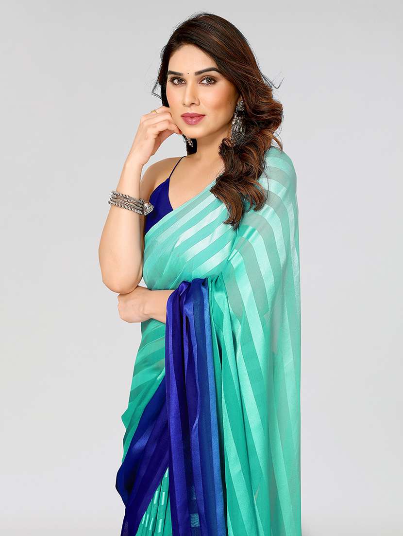 women ombre printed saree with blouse - 22050154 -  Standard Image - 4
