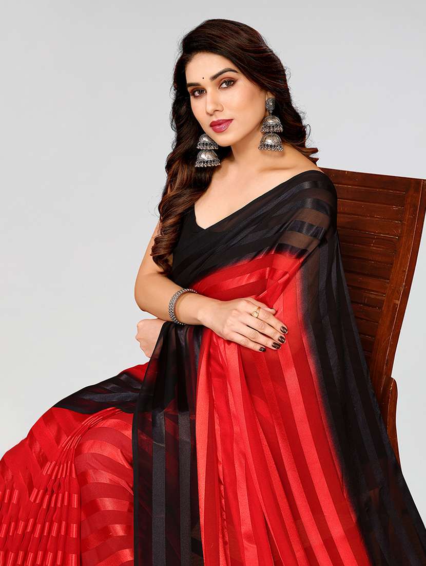 women ombre printed saree with blouse - 22050166 -  Standard Image - 4