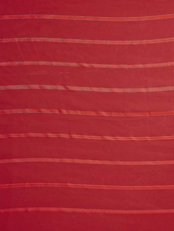 women striped plain saree with blouse - 22050180 -  Standard Image - 4