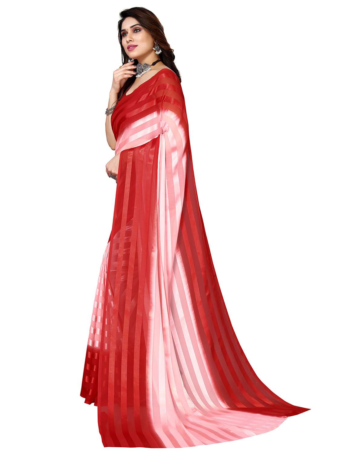 women ombre printed saree with blouse - 22050237 -  Standard Image - 1