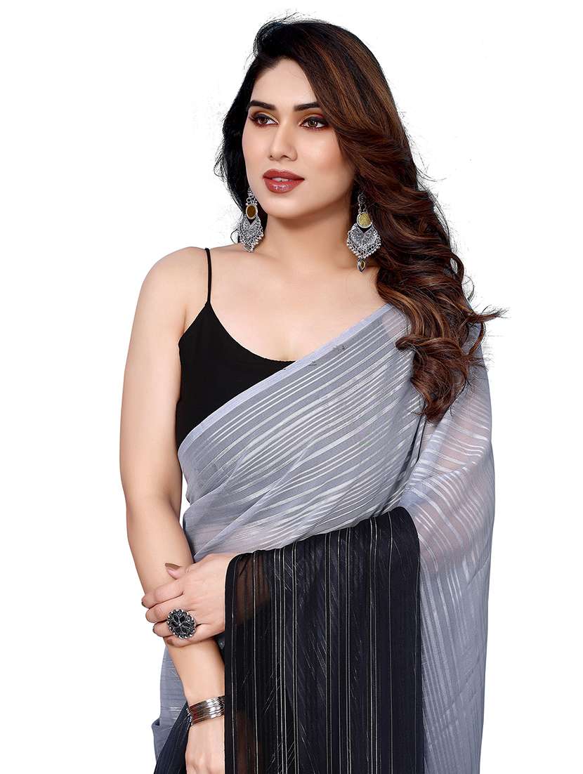 women ombre printed saree with blouse - 22050246 -  Standard Image - 4