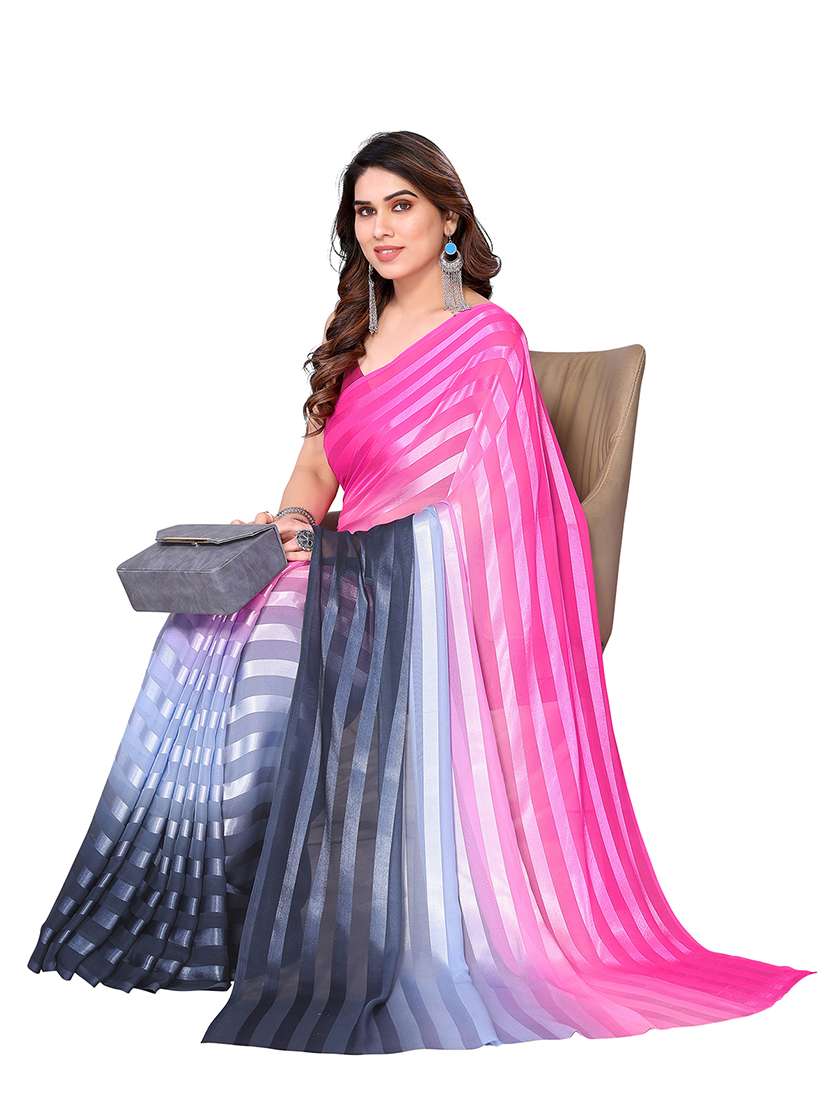 women ombre printed saree with blouse - 22050250 -  Standard Image - 1