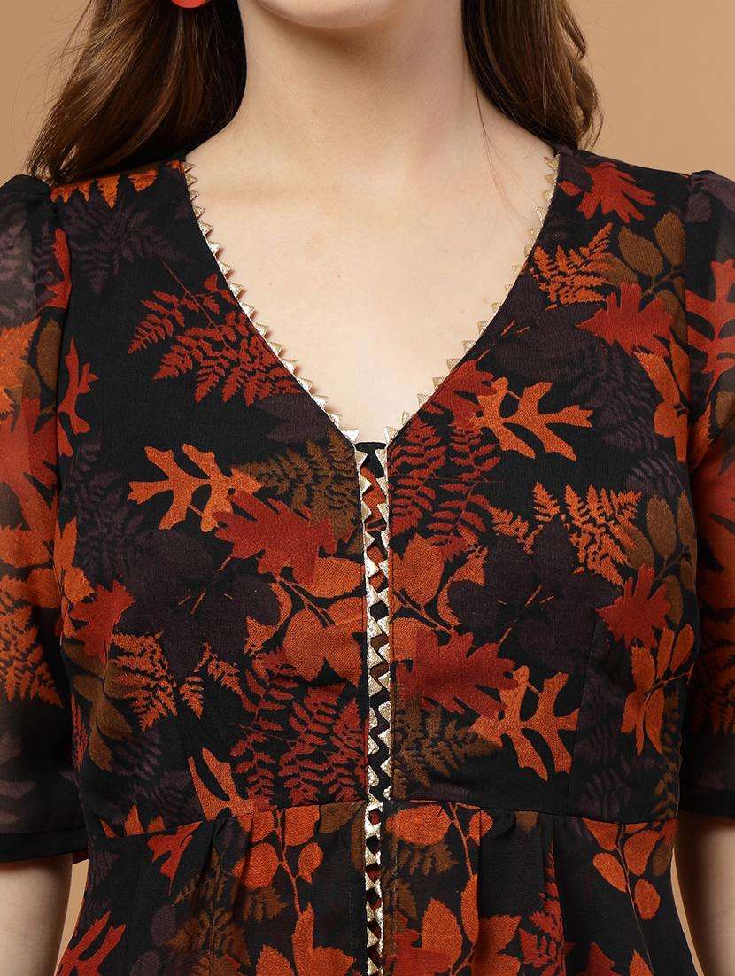 women floral print short sleeve ethnic co-ord set - 22051871 -  Standard Image - 1